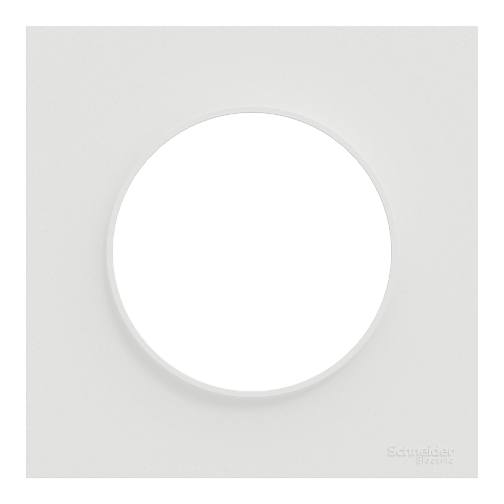 Odace Origine plaque 1 poste blanc